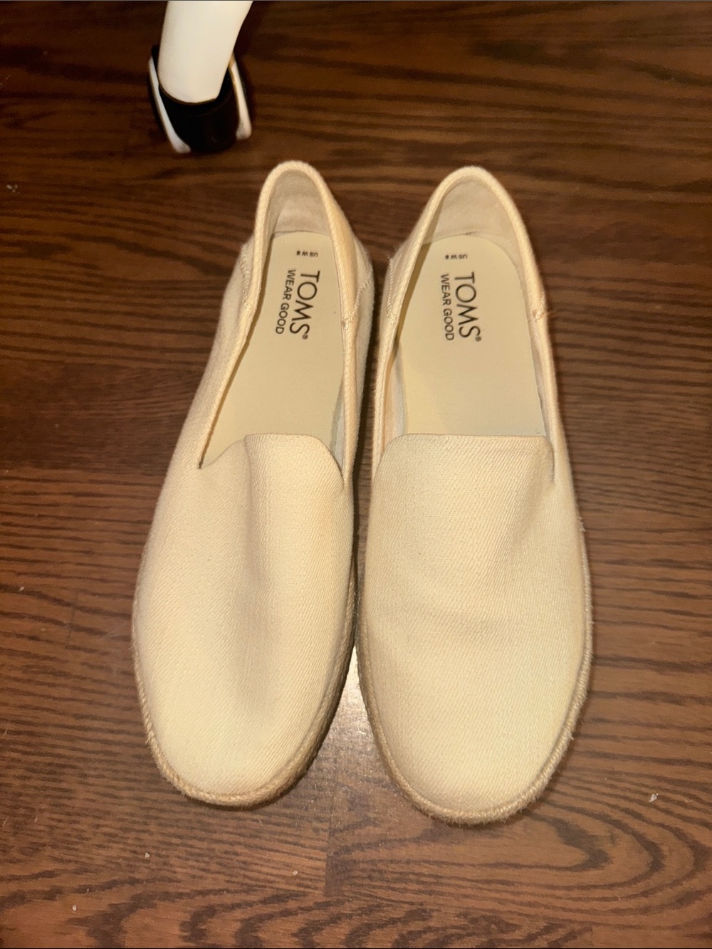 Toms Men's Slip-On Loafers in Cream Canvas